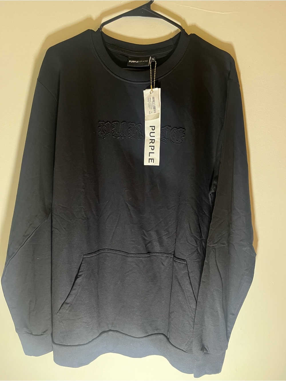 Purple Brand Men’s Black Crewneck Sweater